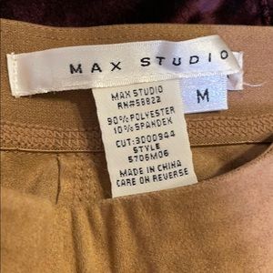 Max Studio - faux suede stretch pants